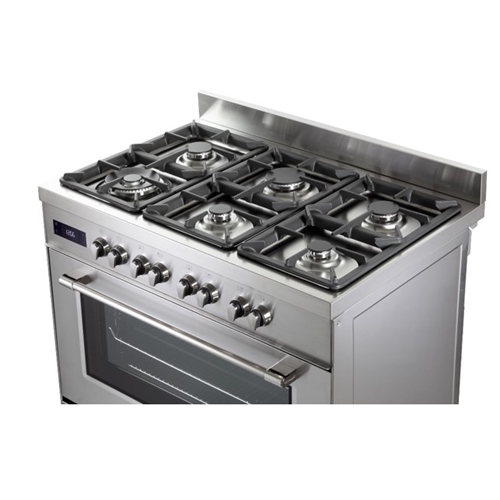 תנור 90 ס"מ 6 להבות גז דגם Delonghi PRO966MX -IL
