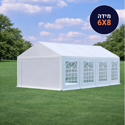 אוהל לאירועים פרימיום מידות 8*6 מבית PRO-TENT