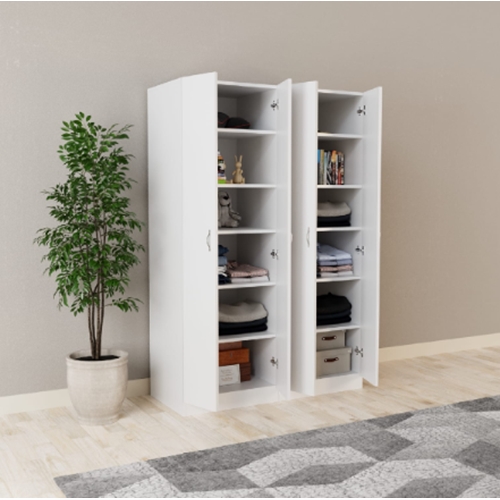 ארון 4 דלתות דגם גלעד צבע לבן