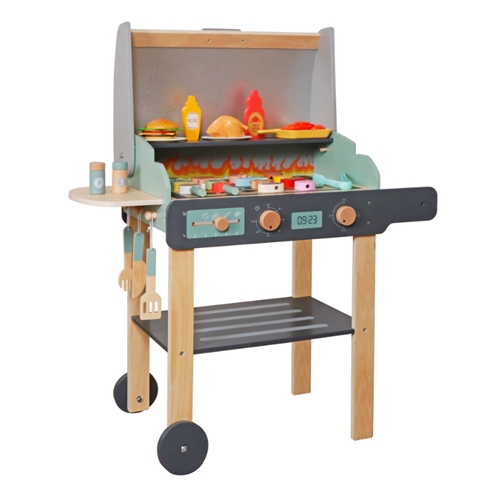 עמדת גריל מעץ לילדים