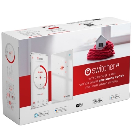 מתג חכם לדוד חשמל או שמש Switcher Long V4 סוויצ'ר