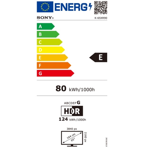 מסך "65 QLED 4K Google TV דגם SONY BRAVIA K65XR90