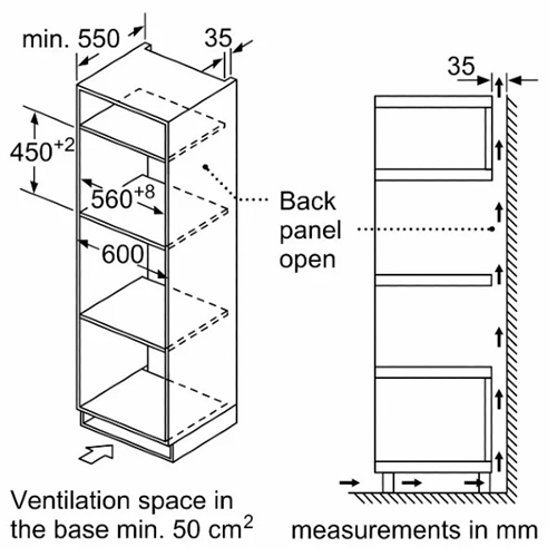 תנור משולב מיקרוגל 44 ליטר CMA585GB1 בוש BOSCH