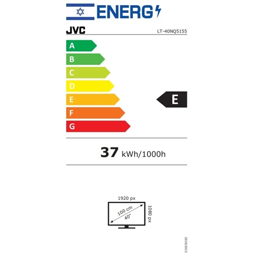 מסך טלוויזיה "40 QLED דגם JVC LT-40NQ5155