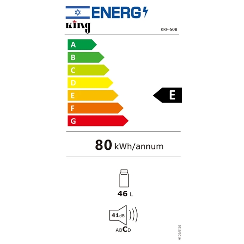 מקרר משרדי קומפקטי 46 ליטר דגם KING KRF-50B שחור