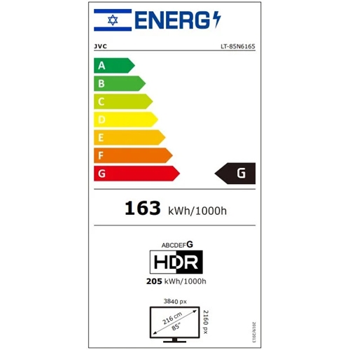 טלוויזיה "85 ULTRA HD 4K דגם JVC LT-85N6165