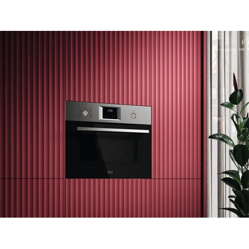 מיקרוגל בנוי משולב גריל AEG ACM51401M נירוסטה