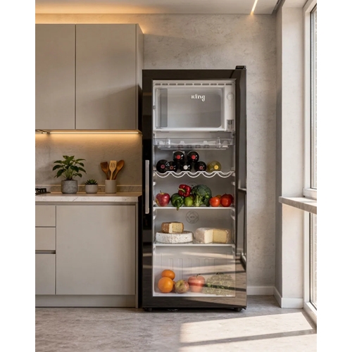 מקרר ויטרינה 180 ליטר KING KVTR2195GL