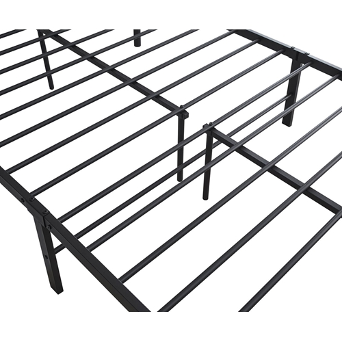 מיטה זוגית ממתכת 140X190 ס"מ יהלי שחור TUDO DESIGN