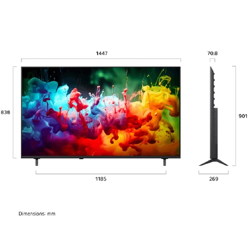 טלוויזיה חכמה "65 LG 65QNED72B6TQNED MiniLED Ai 4K