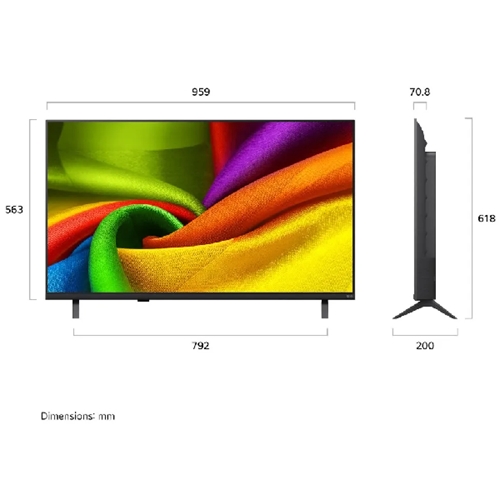 טלוויזיה חכמה 43 LG 43NU850B6L 4K NANO UHD AI NU85