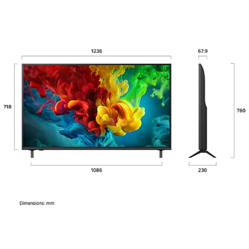 טלוויזיה חכמה "55 LG 55QNED84B6T 4K evo AI MiniLED