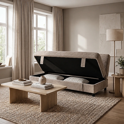 ספה מעוצבת נפתחת למיטה רחבה דגם אואזיס HOME DECOR