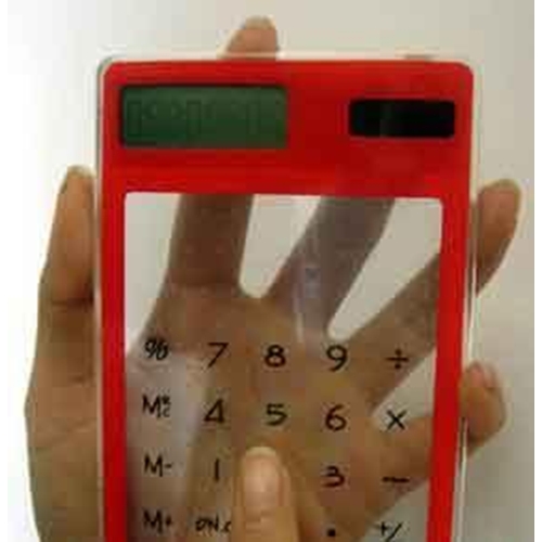 מחשבון שקוף וסולארי - דק במיוחד!