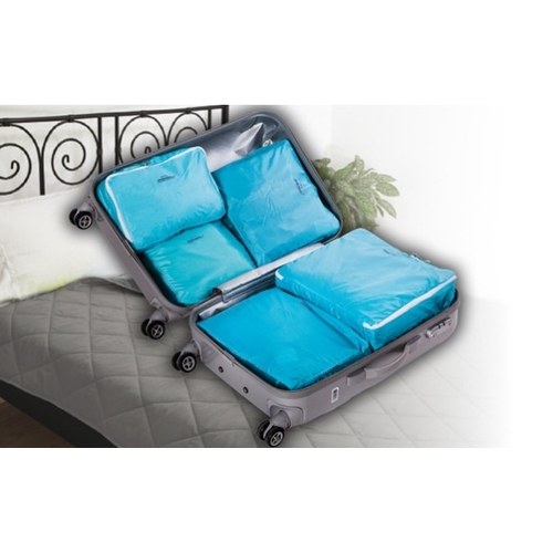 סט 5 חלקים לארגון המטען במזוודה בצורה חכמה ונוחה