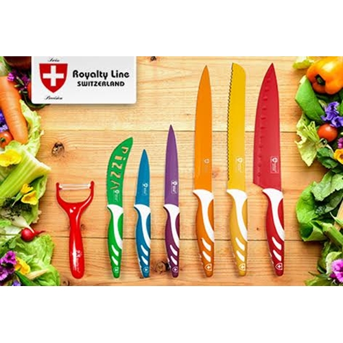 סט סכינים מבית "רויאל ליין " המכיל 5 סכיני מטבח