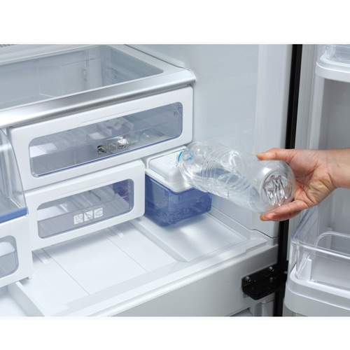 מקרר שארפ 4 דלתות זכוכית לבנה 610 ליטר SJR8912