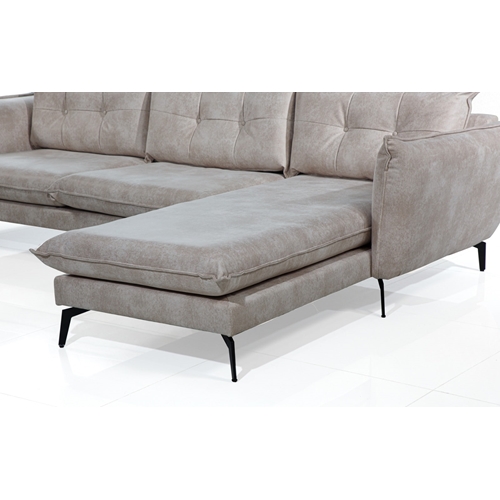 סלון פינתי שזלונג מעץ מלא דגם בריטני LEONARDO