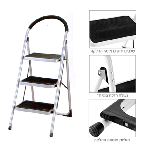 סולם מזור 3 שלבים DIY ביתי תקני KRAUSS