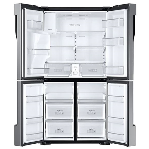 מקרר 4 דלתות עם קיוסק 857 ל' SAMSUNG RF80K9070SR