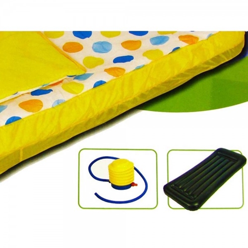 מזרן ילדים מתנפח עם שמיכה וכרית ונוחות מירבית
