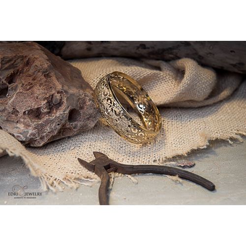 צמיד זהב מרוקאי 14K דגם Scheherazade עבודת יד