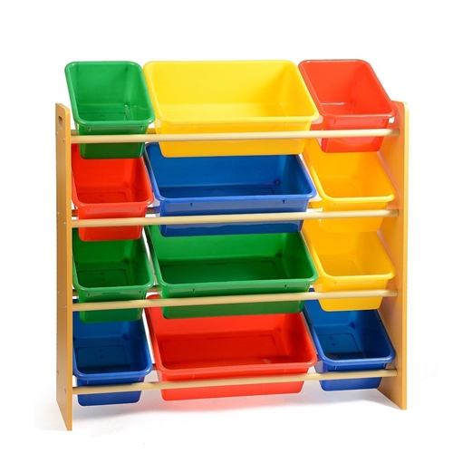 ארגונית צעצועים לילדים 4 קומות קופסאות פלסטיק