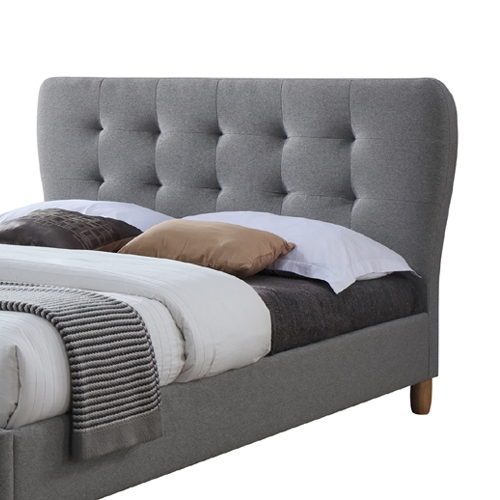 מיטת זוגית 190*140 מעוצבת בריפוד בד HOME DECOR