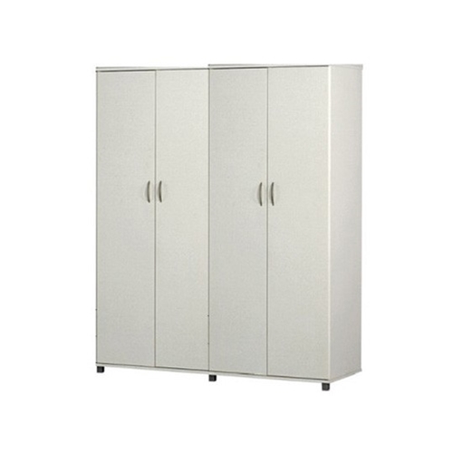 ארון 4 דלתות צד אחד מדפים צד שני תליה רחבה ומדף