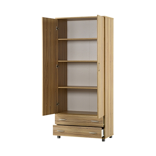 ארון שתי דלתות + שתי מגירות חיצוניות