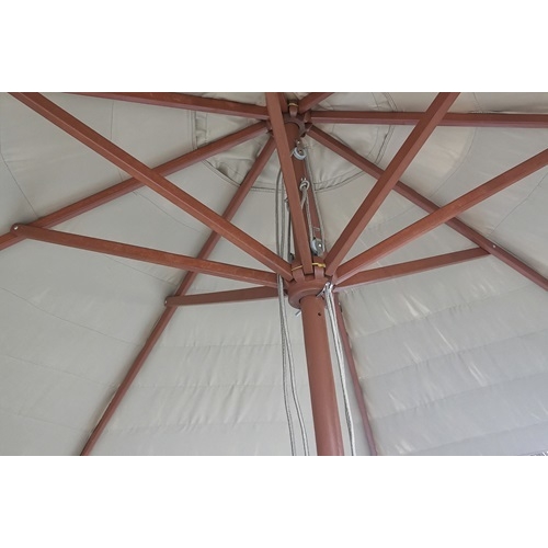 שמשיה עגולה קוטר 3 מטר בעיצוב קש PLAYA