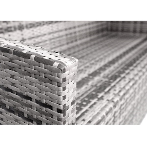 מערכת ישיבה פינתית לגינה מראטן מלבורן אפור PLAYA