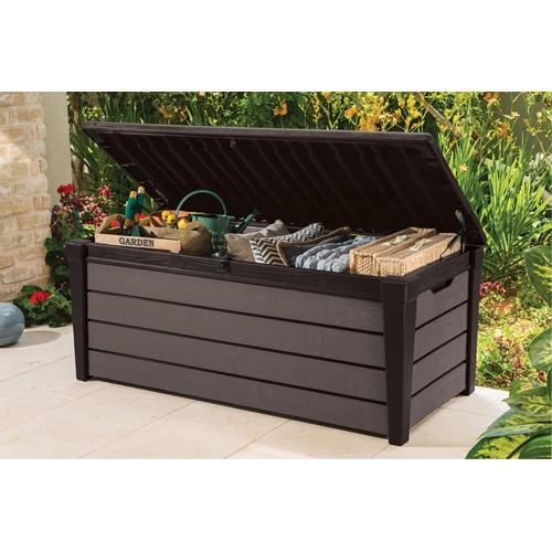 ארגז אחסון דגם ברשווד בנפח 454 ליטר במראה עץ KETER