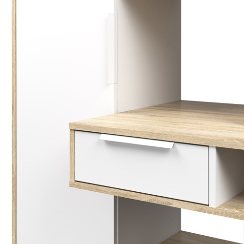 עמדת עבודה עם שולחן כתיבה וספרייה מבית HOME DECOR