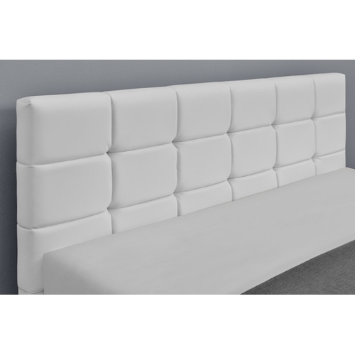 מיטה זוגית מעוצבת בריפוד דמוי עור מבית HOME DECOR