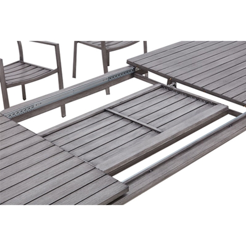 פינת אוכל אלומיניום נפתחת מותאמת לגינה HKLEIN