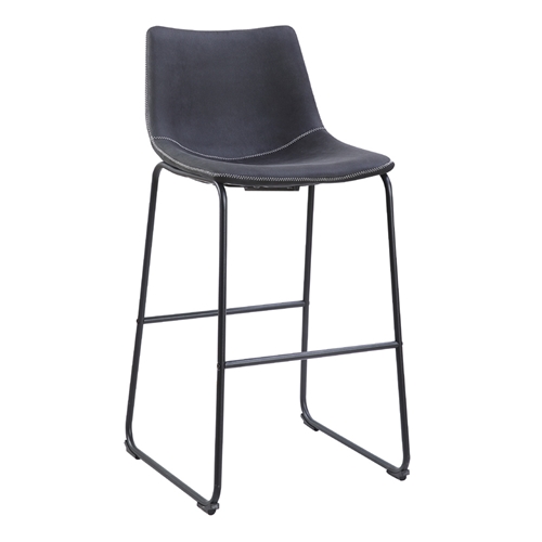 זוג כסאות בר עם רגלי מתכת HOME DECOR דגם אלבמה