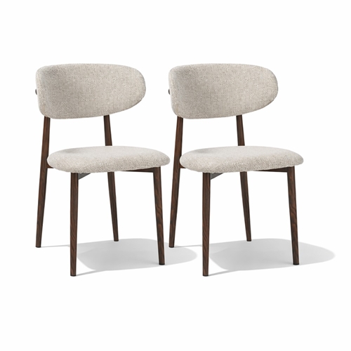 זוג כיסאות לפינת אוכל בריפוד בד סמבה HOME DECOR