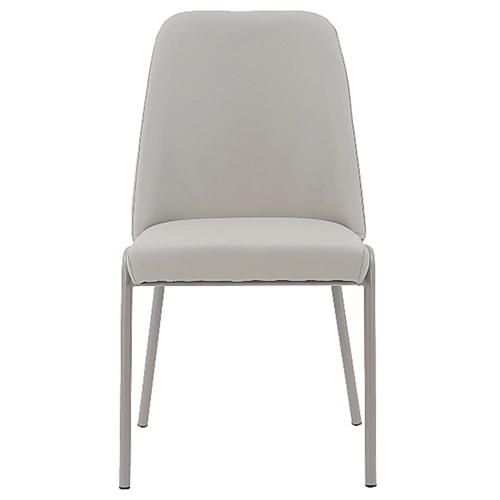 זוג כיסאות ריפוד דמוי עור בז' דגם גלעד HOME DECOR