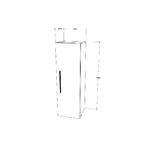 ארונית קלאפה 95/30 ס"מ דגם רונית TUDO DESIGN