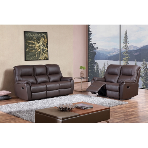 מערכת ישיבה עור 2+3 עם הדומים נשלפים בעיצוב איטלקי