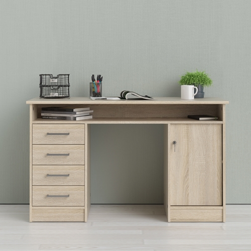 שולחן כתיבה עם שידת מגירות ותאי אחסון תוצרת אירופה