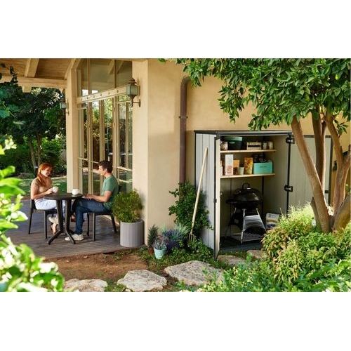 מחסן גינה + HIGH STORE מעוצב מרווח ונוח KETER