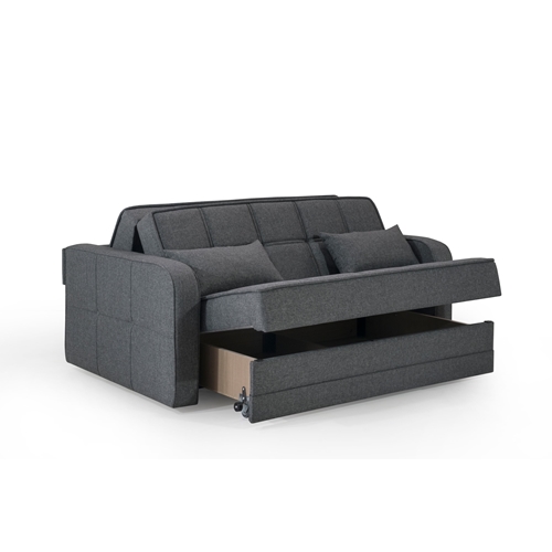 ספת אירוח דו מושבית נפתחת למיטה עם ארגז דגם אורפז