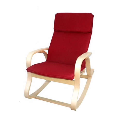 כיסא נדנדה עשוי עץ לבנה חזק מכופף בטכנולוגיה חדישה