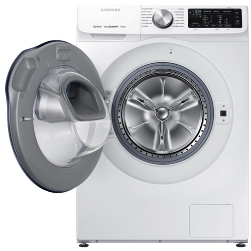 מכונת כביסה 8 ק"ג SAMSUNG QDRIVE דגם WW80M6450PM