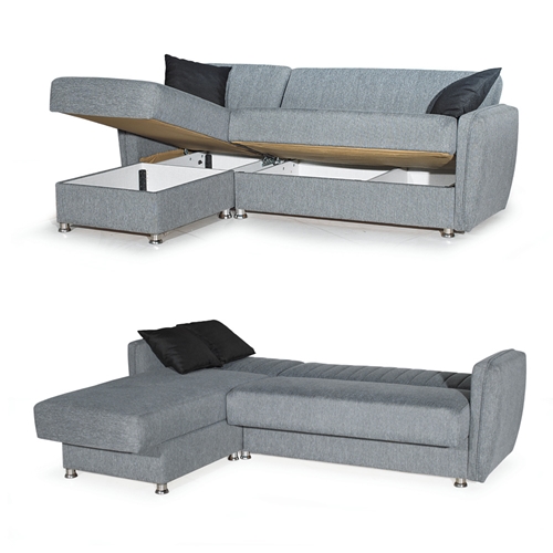 מערכת ישיבה פינתית מודולארית נפתחת למיטה דגם לורנס