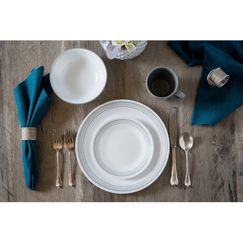 סט צלחות 78 חלקים Corelle ל 12 סועדים Mystic Grayסט צלחות 78 חלקים