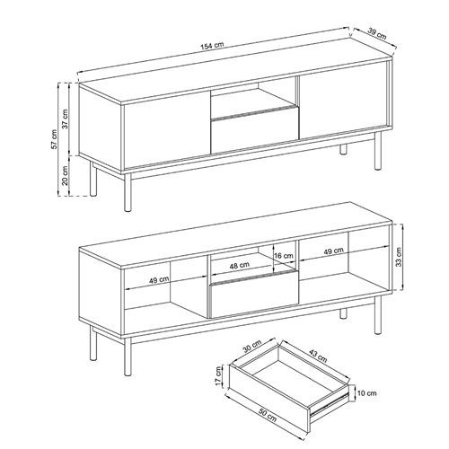מזנון מעוצב תוצרת אירופה HOME DECOR דגם ספרינג