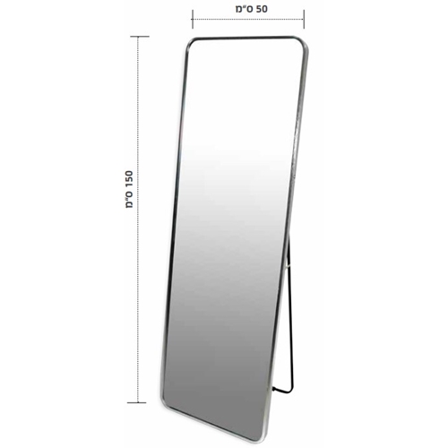 מראת גוף עומדת עם מסגרת מתכת דקה Tudo Design